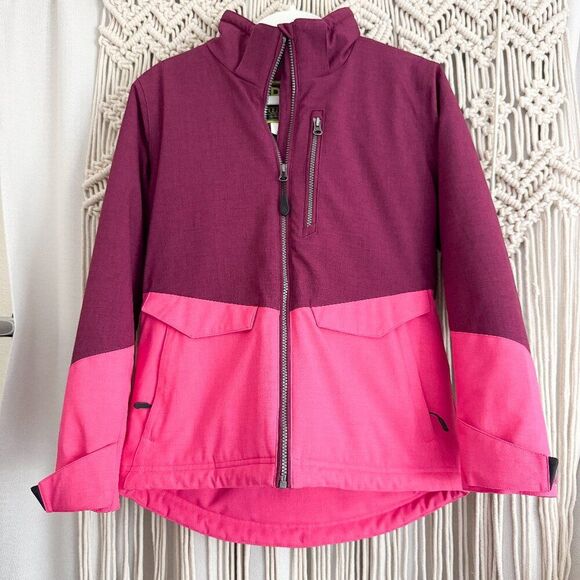 Boulder Gear Women's Jules Jacket Pink Maroon L EUC Warm Waterproof Ski Snow - Picture 1 of 9